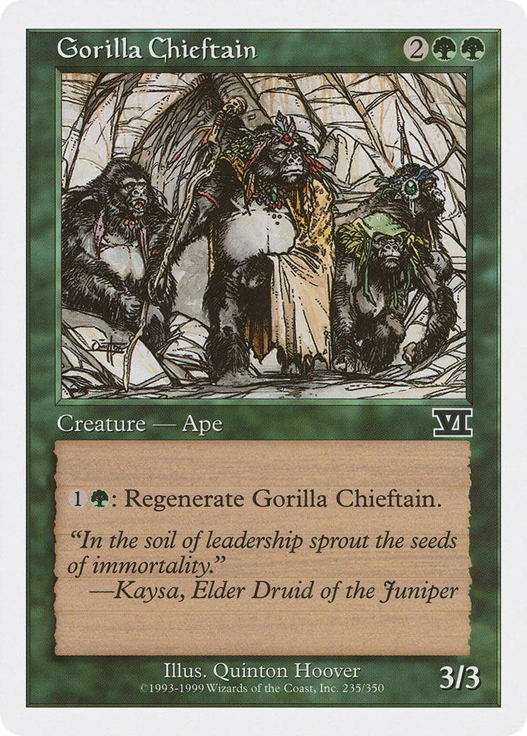 Gorilla Chieftain [Classic Sixth Edition] | Grognard Games
