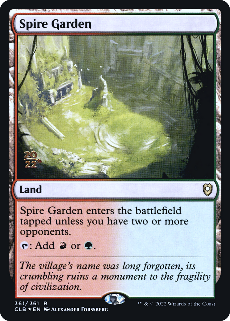Spire Garden [Commander Legends: Battle for Baldur's Gate Prerelease Promos] | Grognard Games