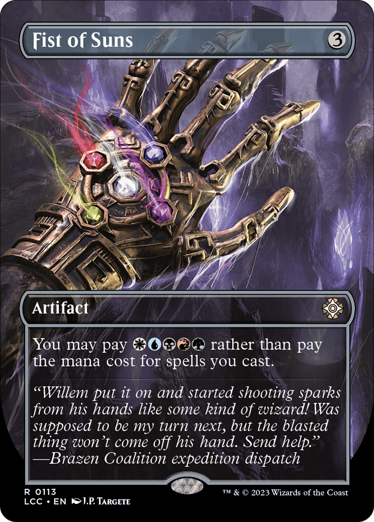 Fist of Suns (Borderless) [The Lost Caverns of Ixalan Commander] | Grognard Games