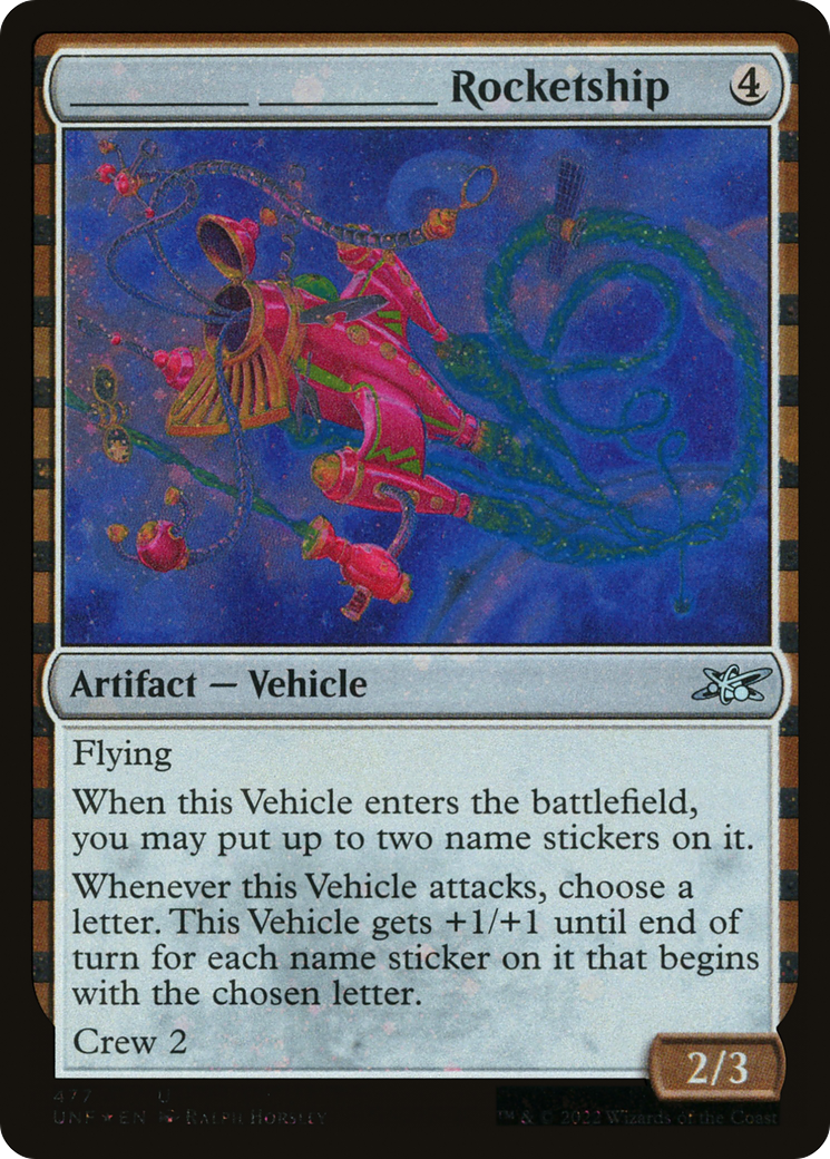 _____ _____ Rocketship (Galaxy Foil) [Unfinity] | Grognard Games