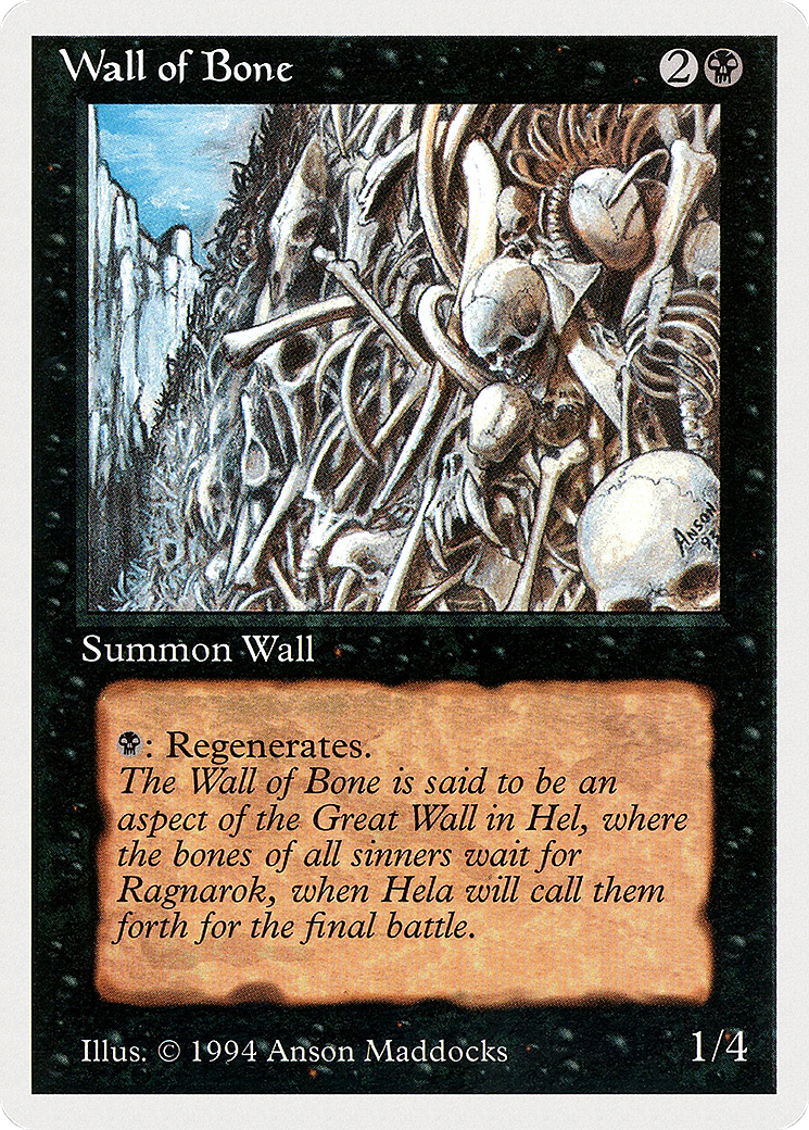 Wall of Bone [Summer Magic / Edgar] | Grognard Games