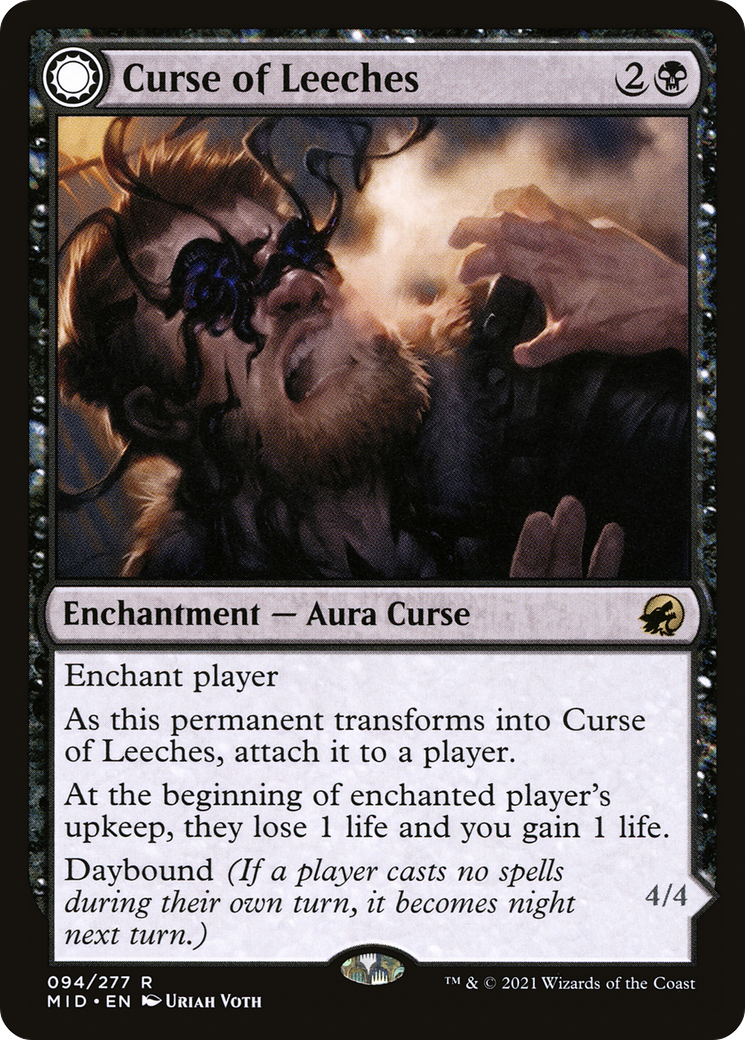 Curse of Leeches // Leeching Lurker [Innistrad: Midnight Hunt] | Grognard Games