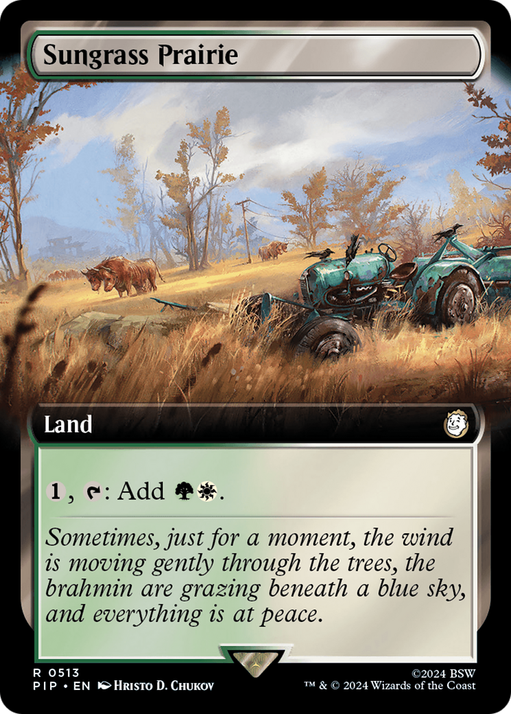 Sungrass Prairie (Extended Art) [Fallout] | Grognard Games