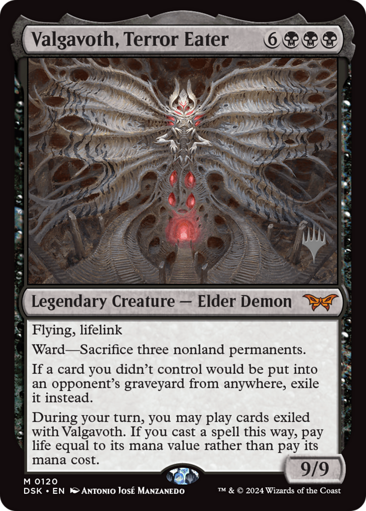 Valgavoth, Terror Eater (Promo Pack) [Duskmourn: House of Horror Promos] | Grognard Games