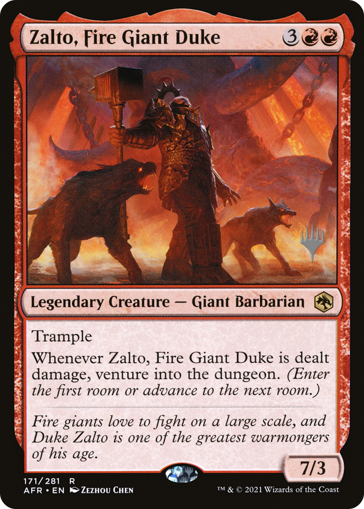Zalto, Fire Giant Duke (Promo Pack) [Dungeons & Dragons: Adventures in the Forgotten Realms Promos] | Grognard Games