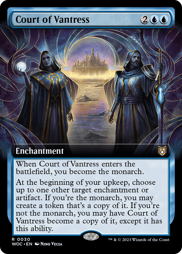 Court of Vantress (WOC-030) - Wilds of Eldraine Commander: (Extended Art) Foil | Grognard Games