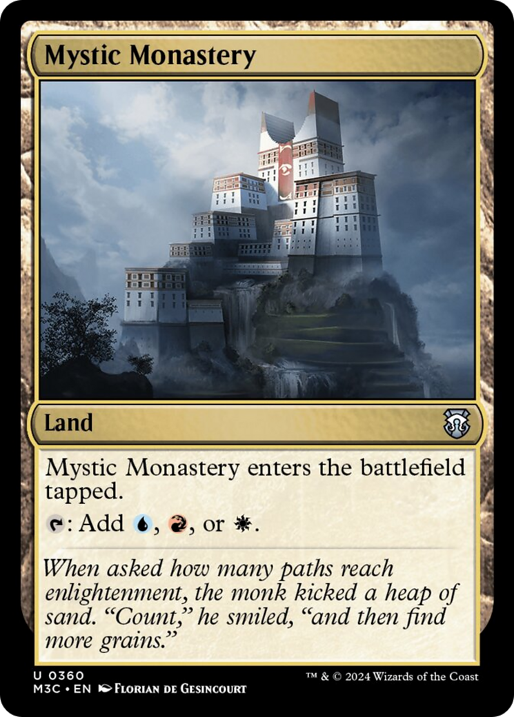 Mystic Monastery (Ripple Foil) [Modern Horizons 3 Commander] | Grognard Games