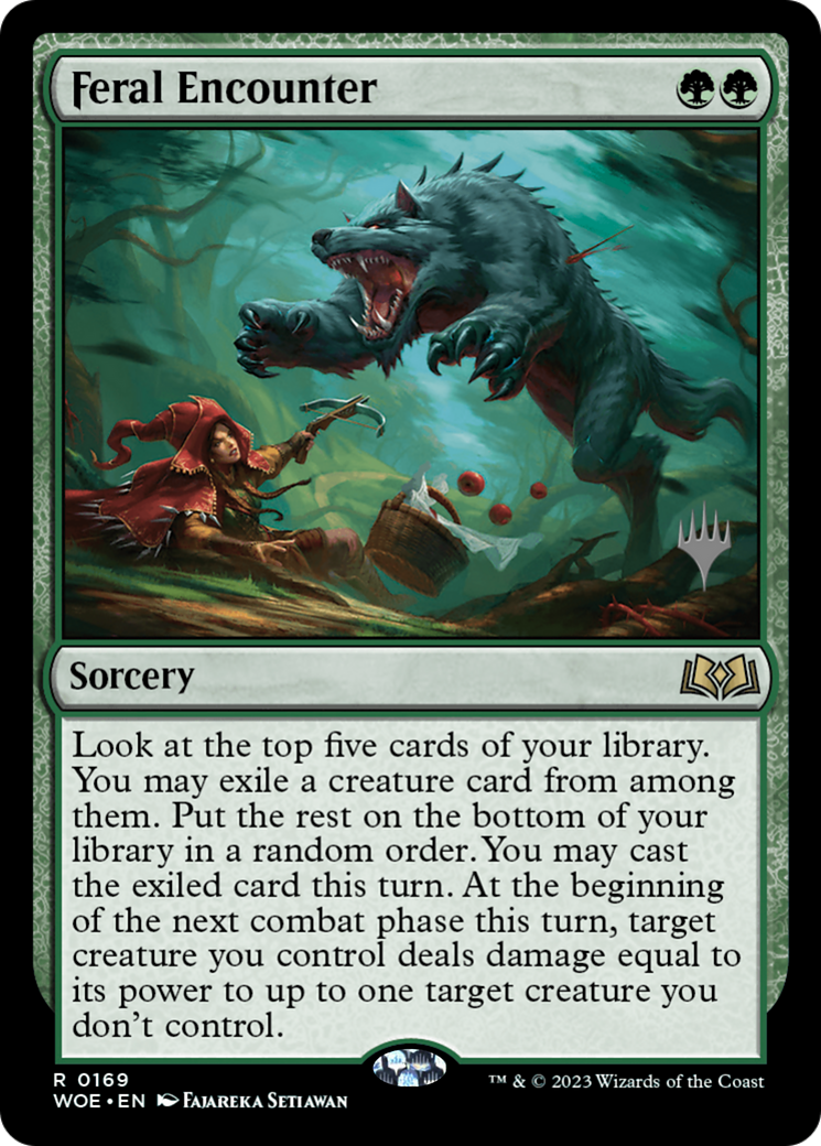 Feral Encounter (Promo Pack) [Wilds of Eldraine Promos] | Grognard Games
