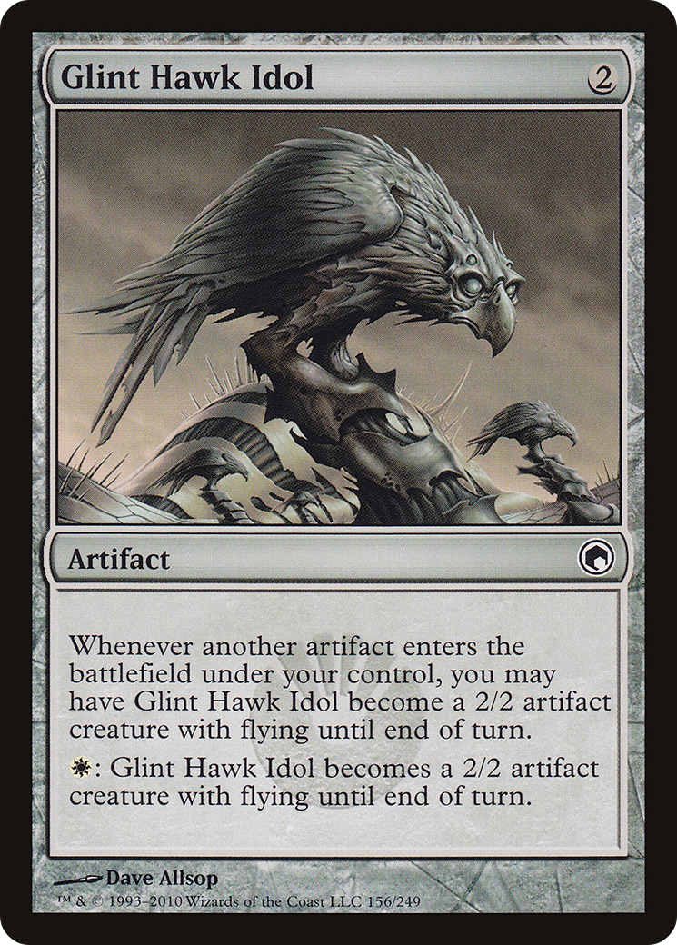 Glint Hawk Idol [Scars of Mirrodin] | Grognard Games