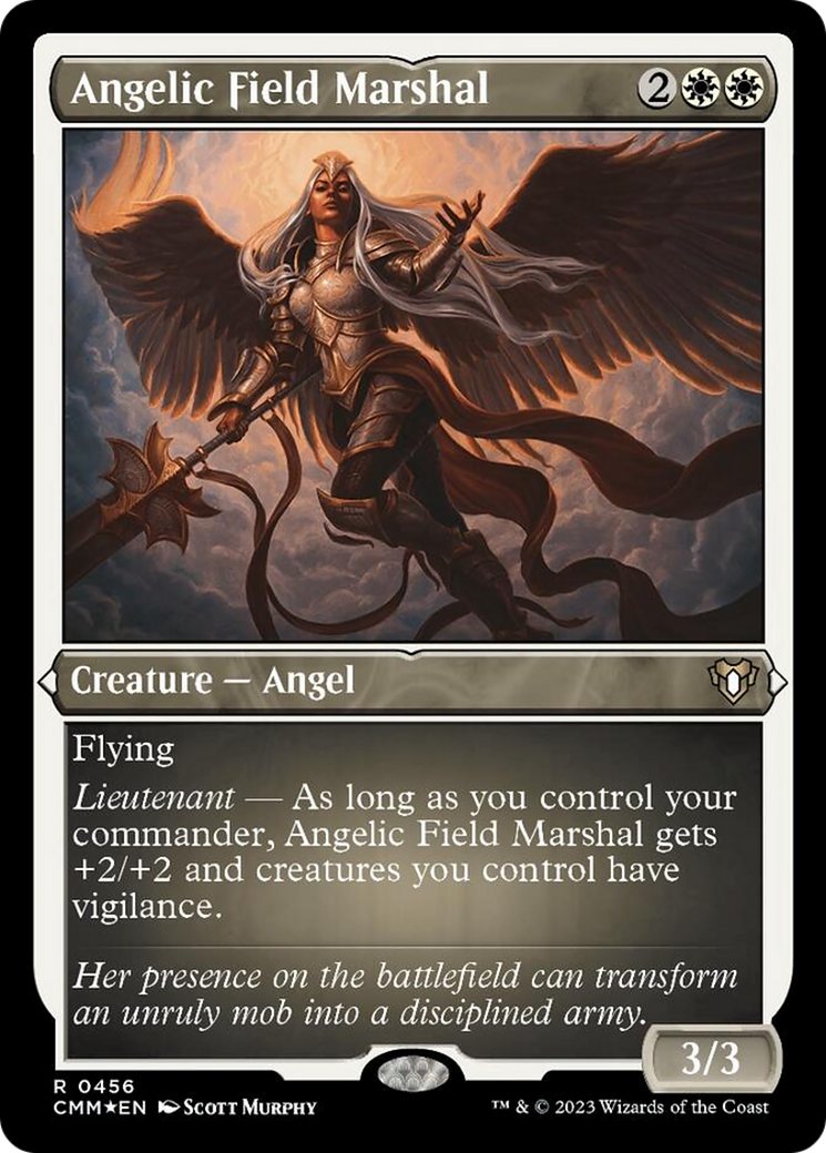 Angelic Field Marshal (Foil Etched) [Commander Masters] | Grognard Games