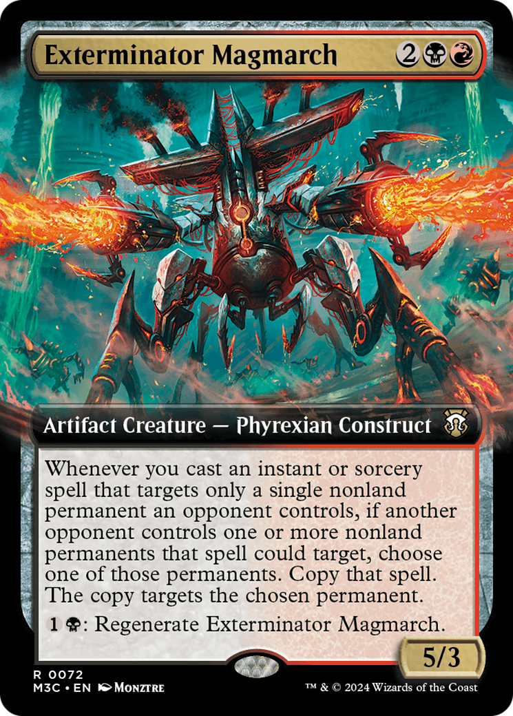 Exterminator Magmarch (Extended Art) (Ripple Foil) [Modern Horizons 3 Commander] | Grognard Games