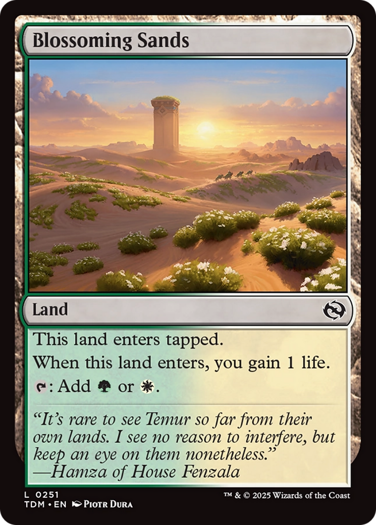 Blossoming Sands [Tarkir: Dragonstorm] | Grognard Games