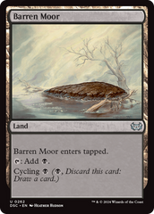 Barren Moor [Duskmourn: House of Horror Commander] | Grognard Games