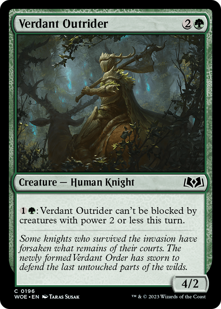 Verdant Outrider [Wilds of Eldraine] | Grognard Games