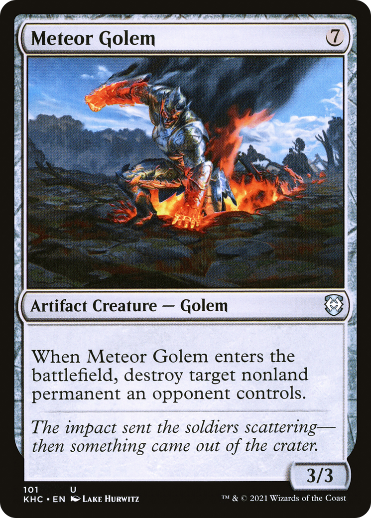 Meteor Golem [Kaldheim Commander] | Grognard Games