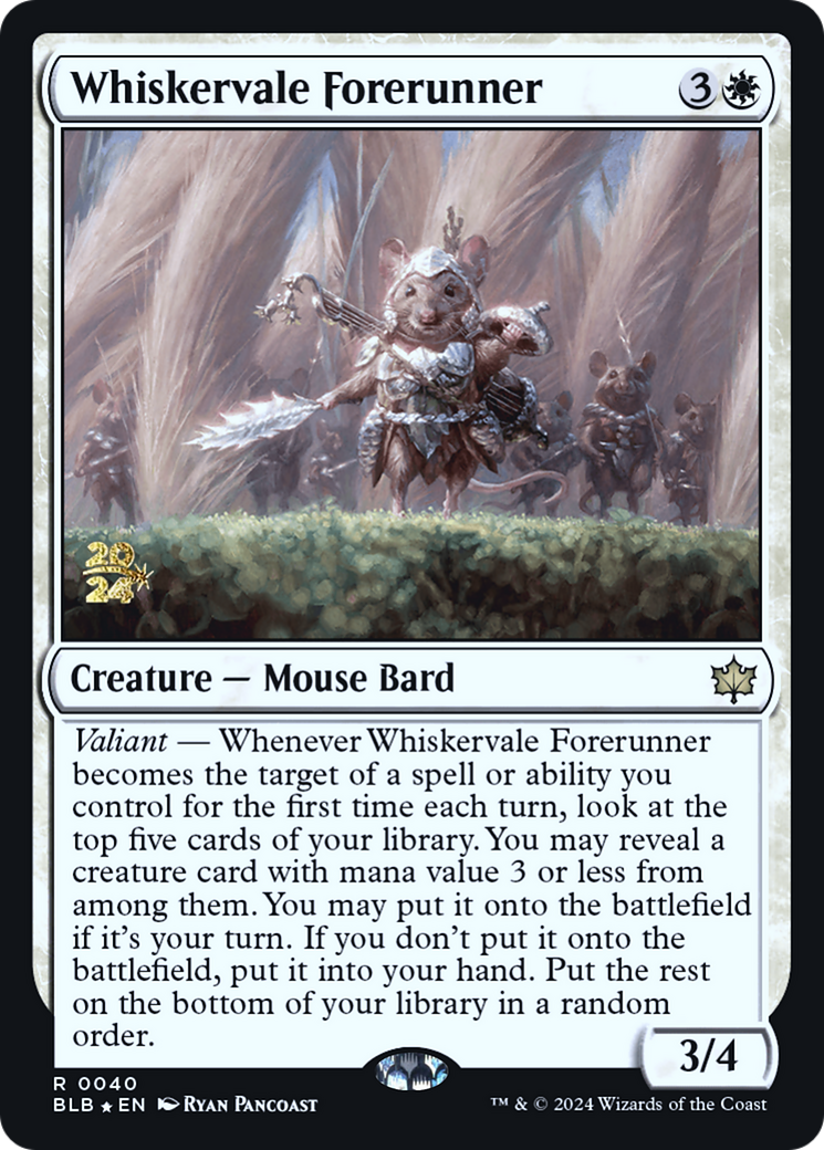 Whiskervale Forerunner [Bloomburrow Prerelease Promos] | Grognard Games