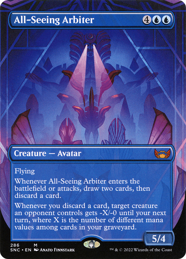 All-Seeing Arbiter (Borderless Alternate Art) [Streets of New Capenna] | Grognard Games