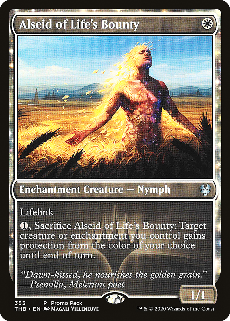 Alseid of Life's Bounty (Promo Pack) [Theros Beyond Death Promos] | Grognard Games