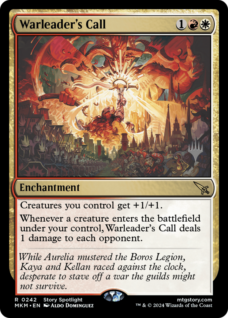 Warleader's Call (Promo Pack) [Murders at Karlov Manor Promos] | Grognard Games
