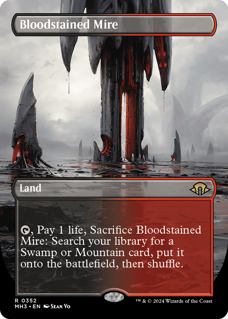 Bloodstained Mire (Borderless) [Modern Horizons 3] | Grognard Games