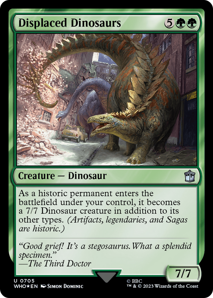 Displaced Dinosaurs (Surge Foil) [Doctor Who] | Grognard Games