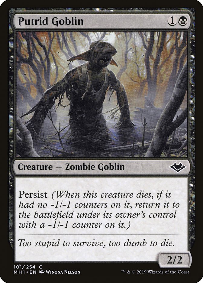 Putrid Goblin [Modern Horizons] | Grognard Games