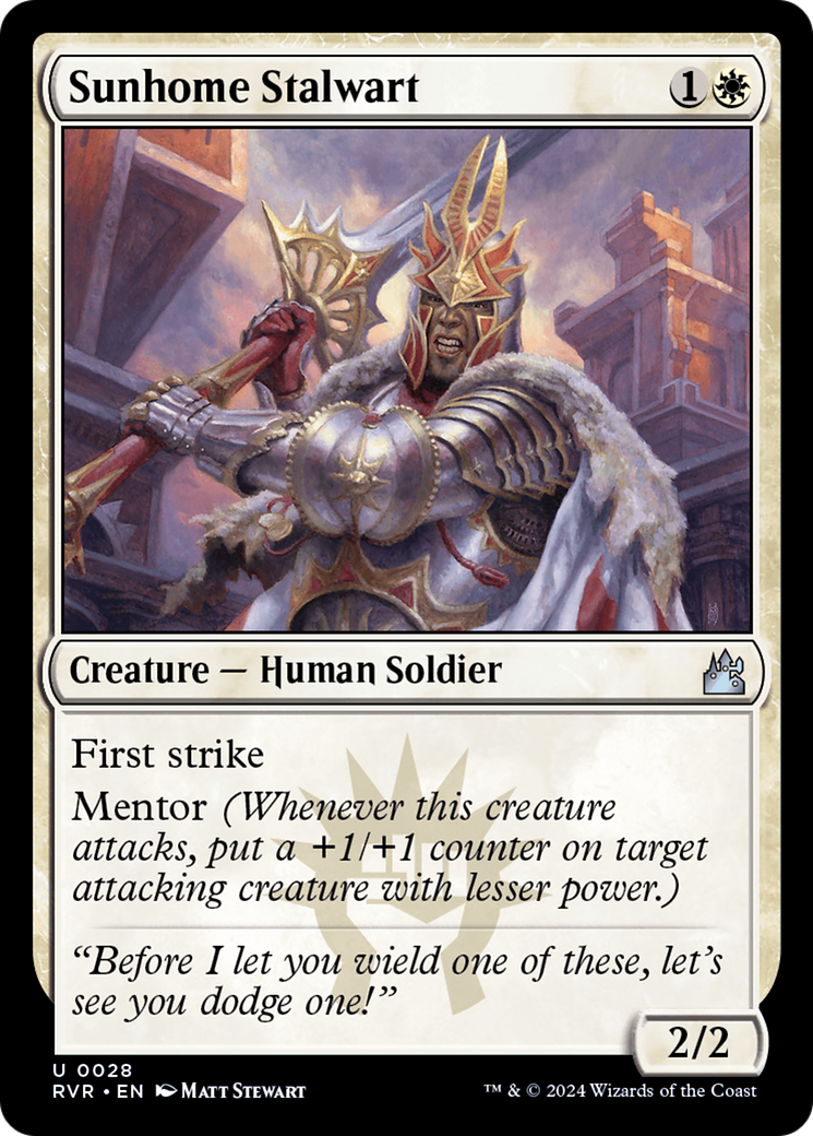 Sunhome Stalwart [Ravnica Remastered] | Grognard Games