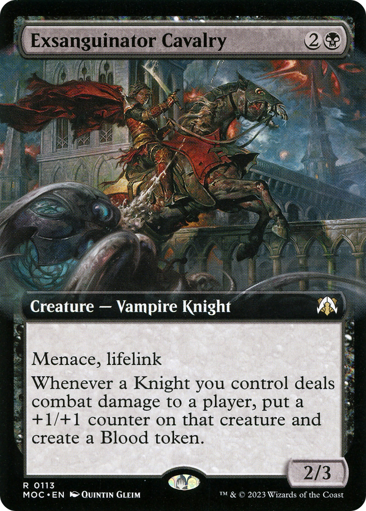 Exsanguinator Cavalry (Extended Art) [March of the Machine Commander] | Grognard Games