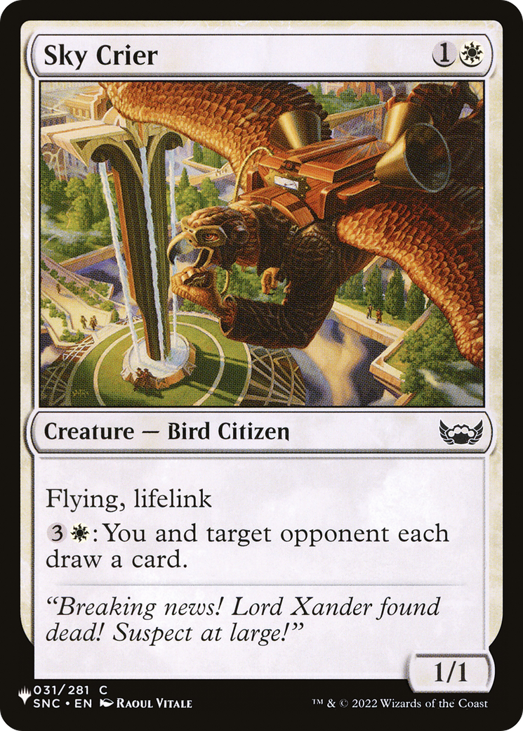 Sky Crier [The List] | Grognard Games