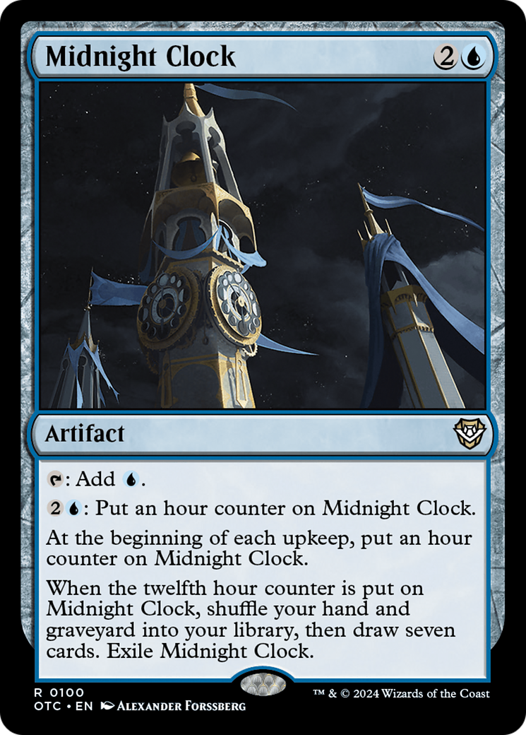 Midnight Clock [Outlaws of Thunder Junction Commander] | Grognard Games