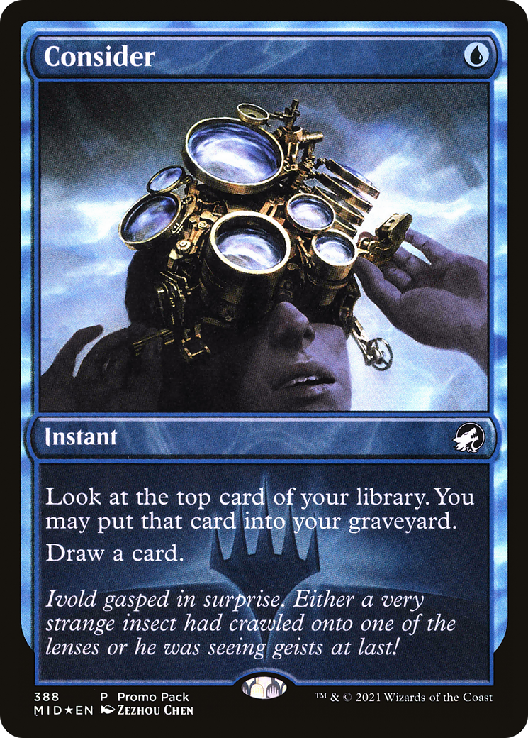 Consider (Promo Pack) [Innistrad: Midnight Hunt Promos] | Grognard Games