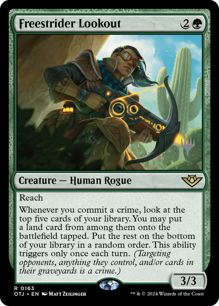 Freestrider Lookout (Promo Pack) [Outlaws of Thunder Junction Promos] | Grognard Games