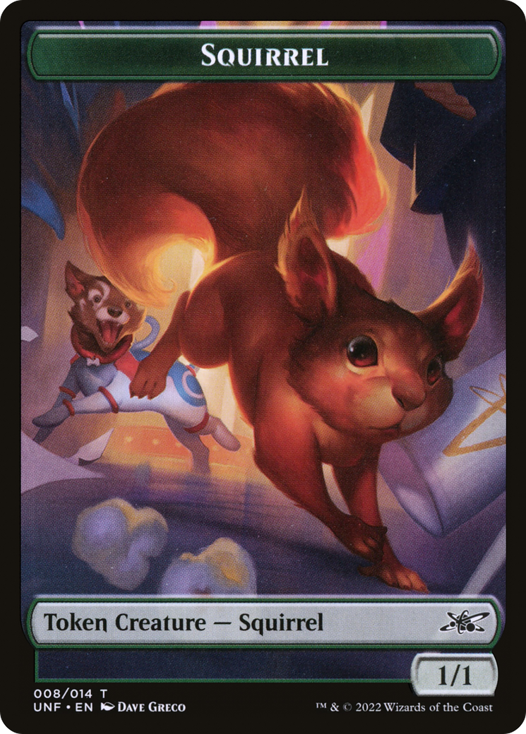 Squirrel (UNF-008) - Unfinity Tokens Foil | Grognard Games