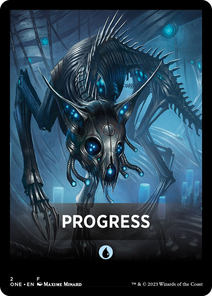 Progress Theme Card [Phyrexia: All Will Be One Tokens] | Grognard Games