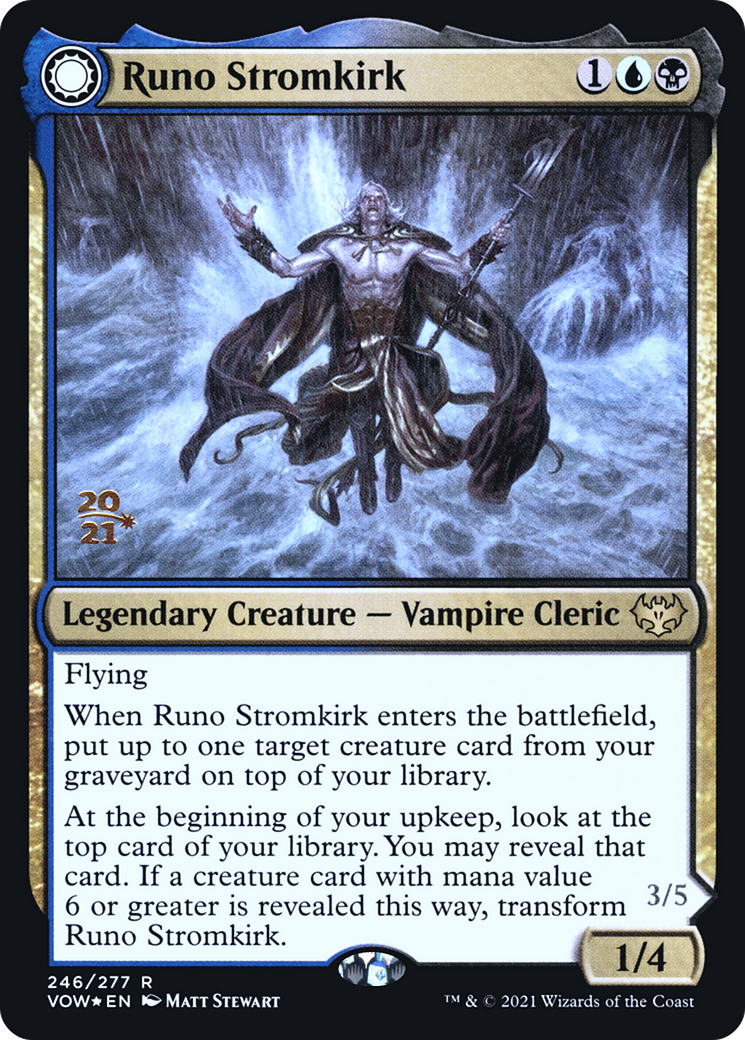 Runo Stromkirk // Krothuss, Lord of the Deep [Innistrad: Crimson Vow Prerelease Promos] | Grognard Games