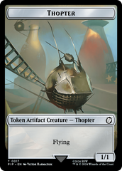 Thopter // Treasure (0018) Double-Sided Token [Fallout Tokens] | Grognard Games