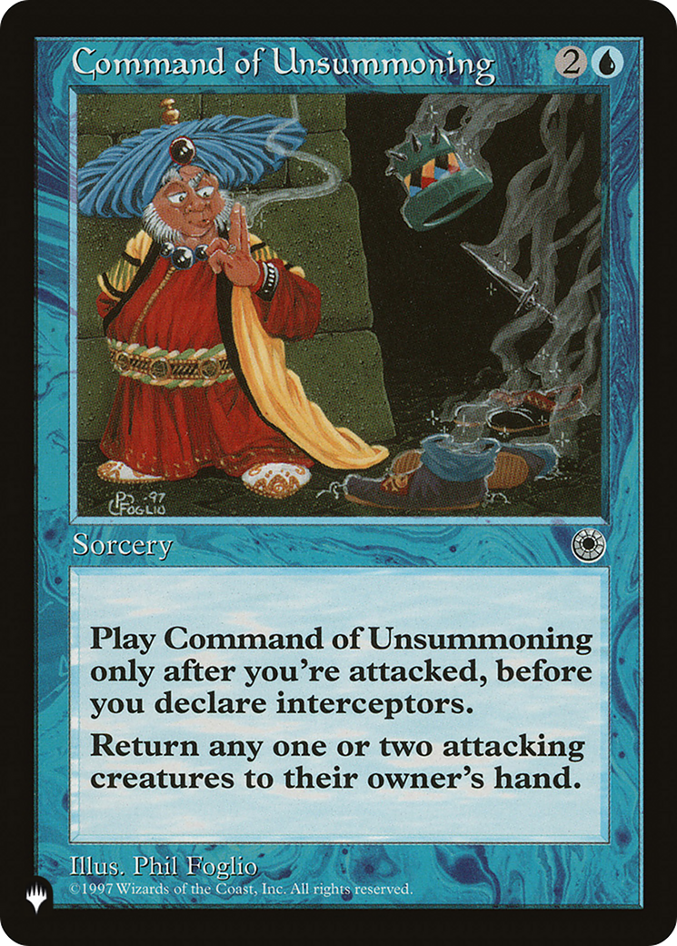 Command of Unsummoning [The List] | Grognard Games