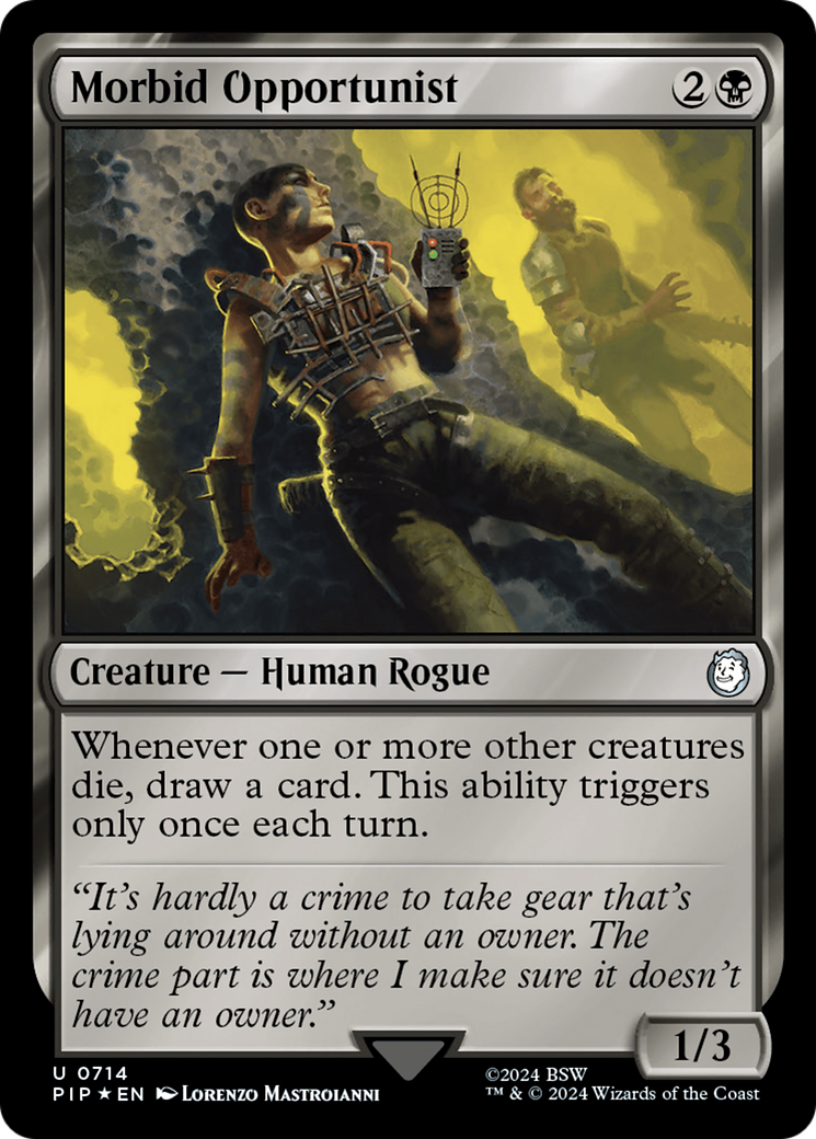 Morbid Opportunist (Surge Foil) [Fallout] | Grognard Games