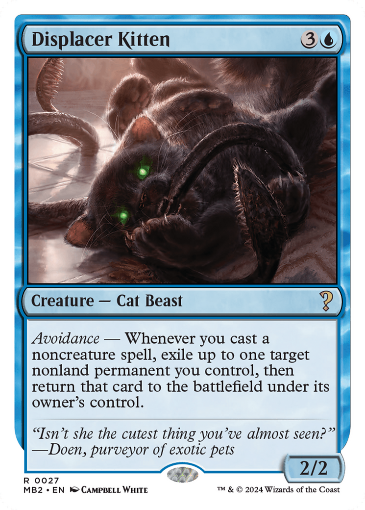 Displacer Kitten (White Border) [Mystery Booster 2] | Grognard Games