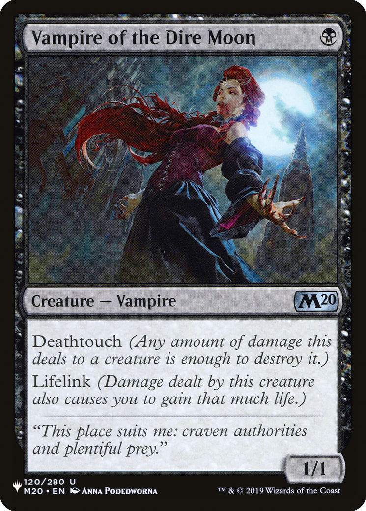 Vampire of the Dire Moon [The List] | Grognard Games