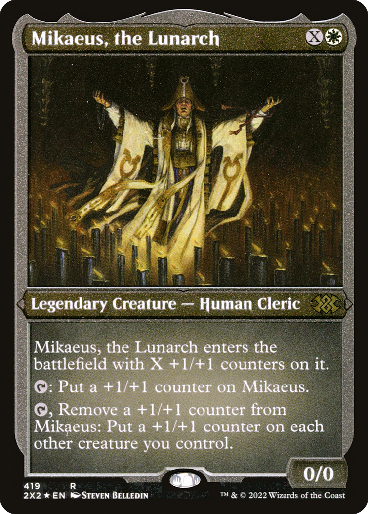 Mikaeus, the Lunarch (Foil Etched) (2X2-419) - Double Masters 2022 Foil | Grognard Games