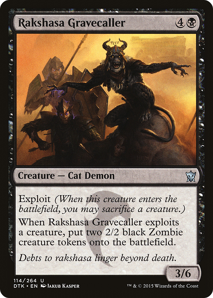 Rakshasa Gravecaller [Dragons of Tarkir] | Grognard Games
