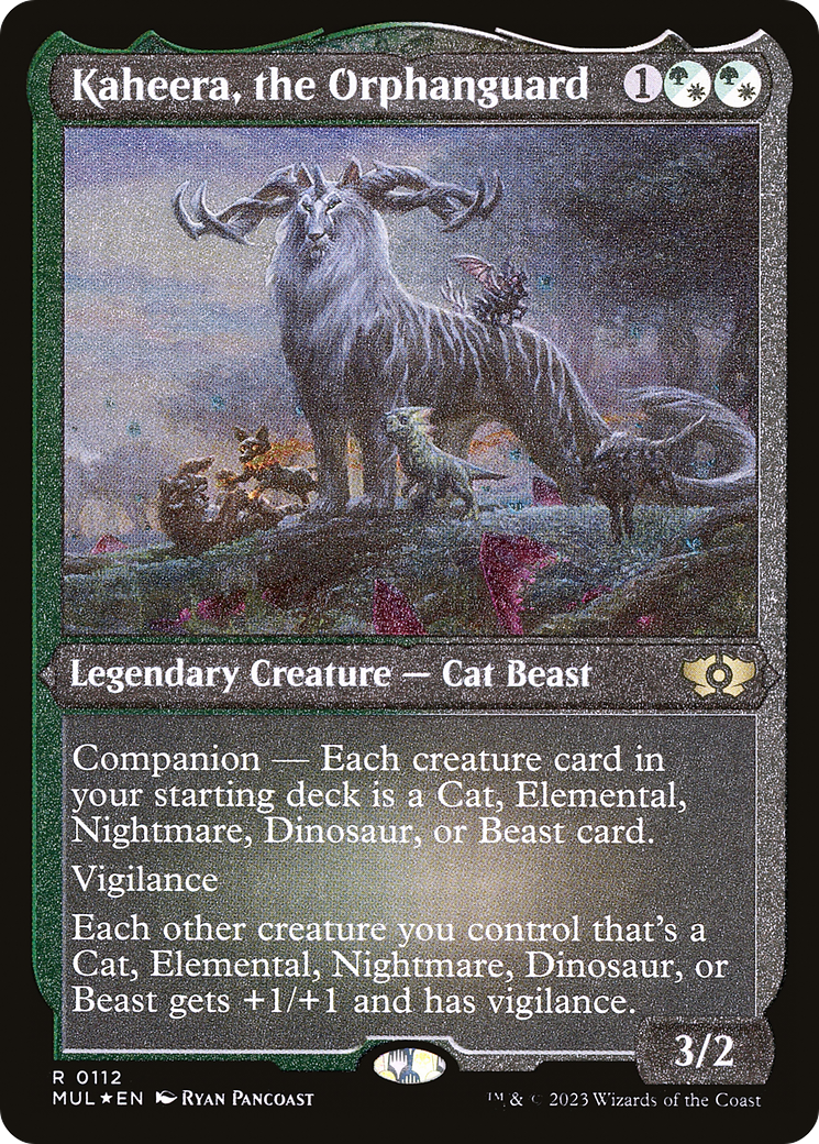 Kaheera, the Orphanguard (Foil Etched) (MUL-112) - Multiverse Legends: (companion) Foil | Grognard Games