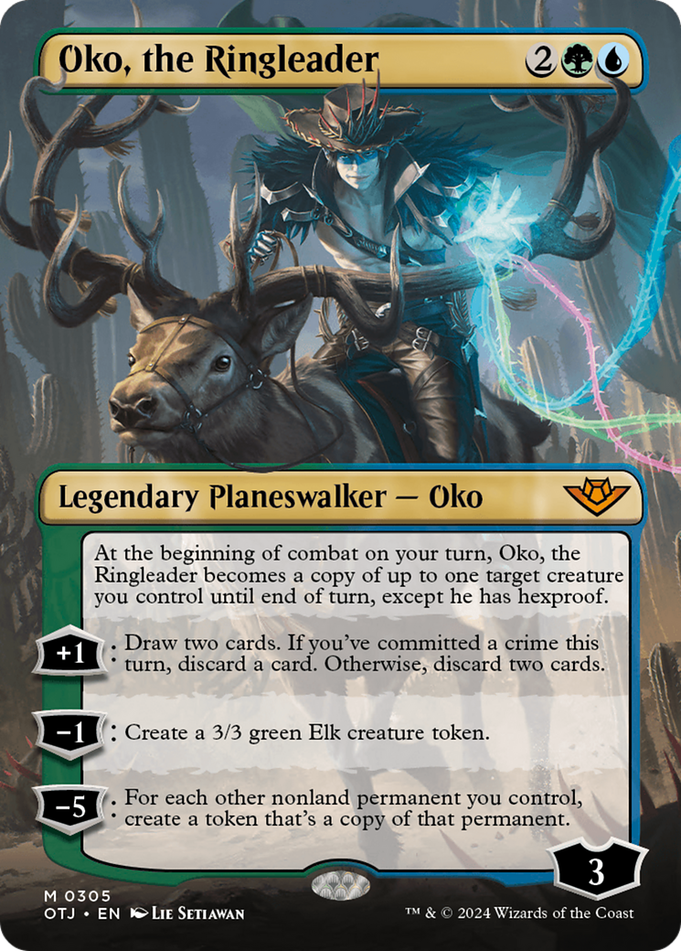 Oko, the Ringleader (Borderless) [Outlaws of Thunder Junction] | Grognard Games