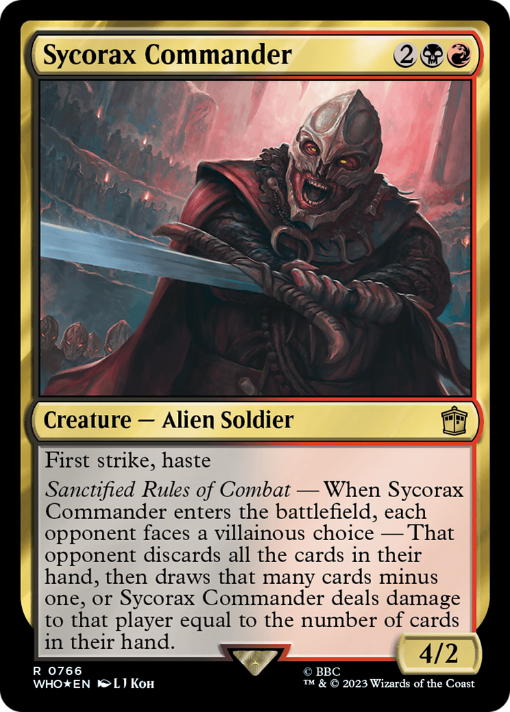 Sycorax Commander (Surge Foil) [Doctor Who] | Grognard Games