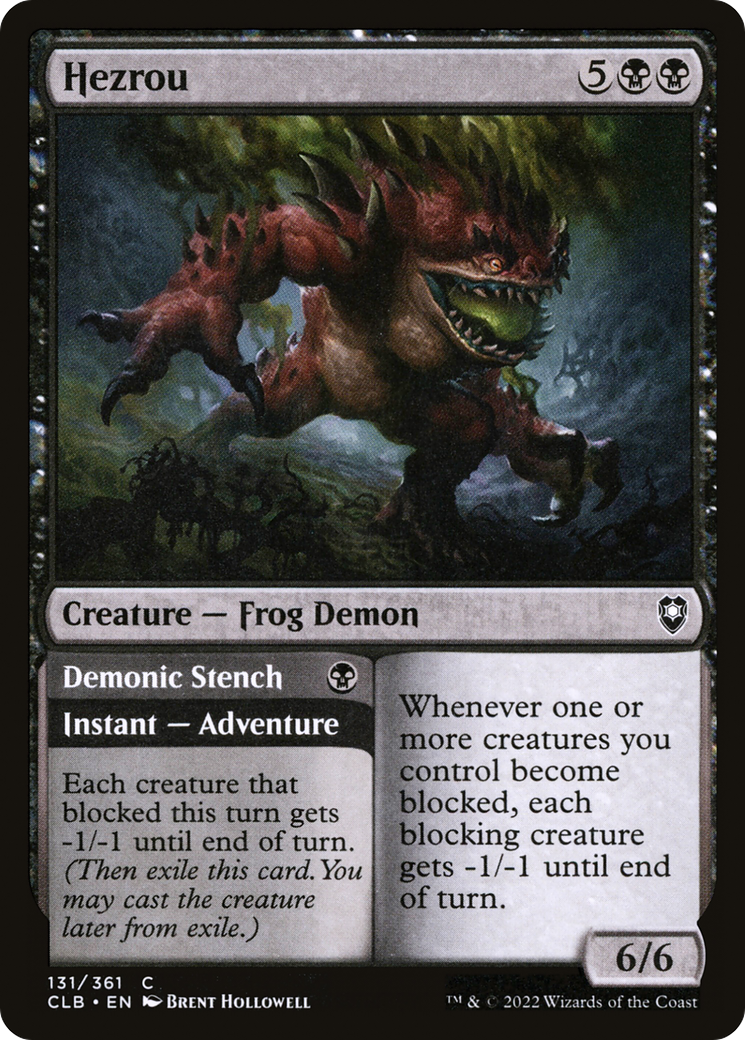 Hezrou // Demonic Stench [Commander Legends: Battle for Baldur's Gate] | Grognard Games