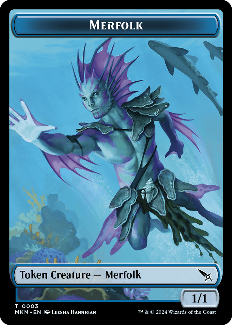 Merfolk Token [Murders at Karlov Manor Tokens] | Grognard Games