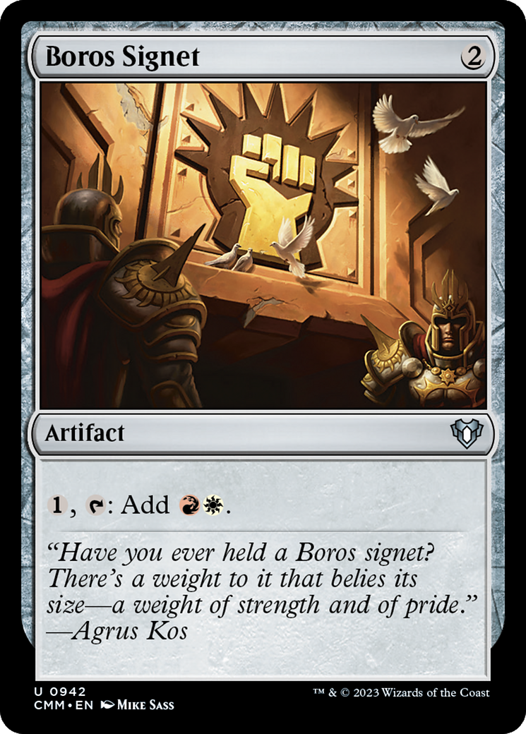 Boros Signet [Commander Masters] | Grognard Games