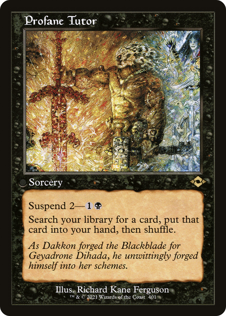 Profane Tutor (MH2-401) - Modern Horizons 2 Etched Foil | Grognard Games