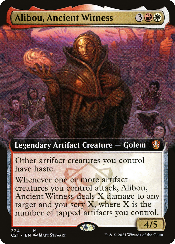 Alibou, Ancient Witness (Extended) [Commander 2021] | Grognard Games